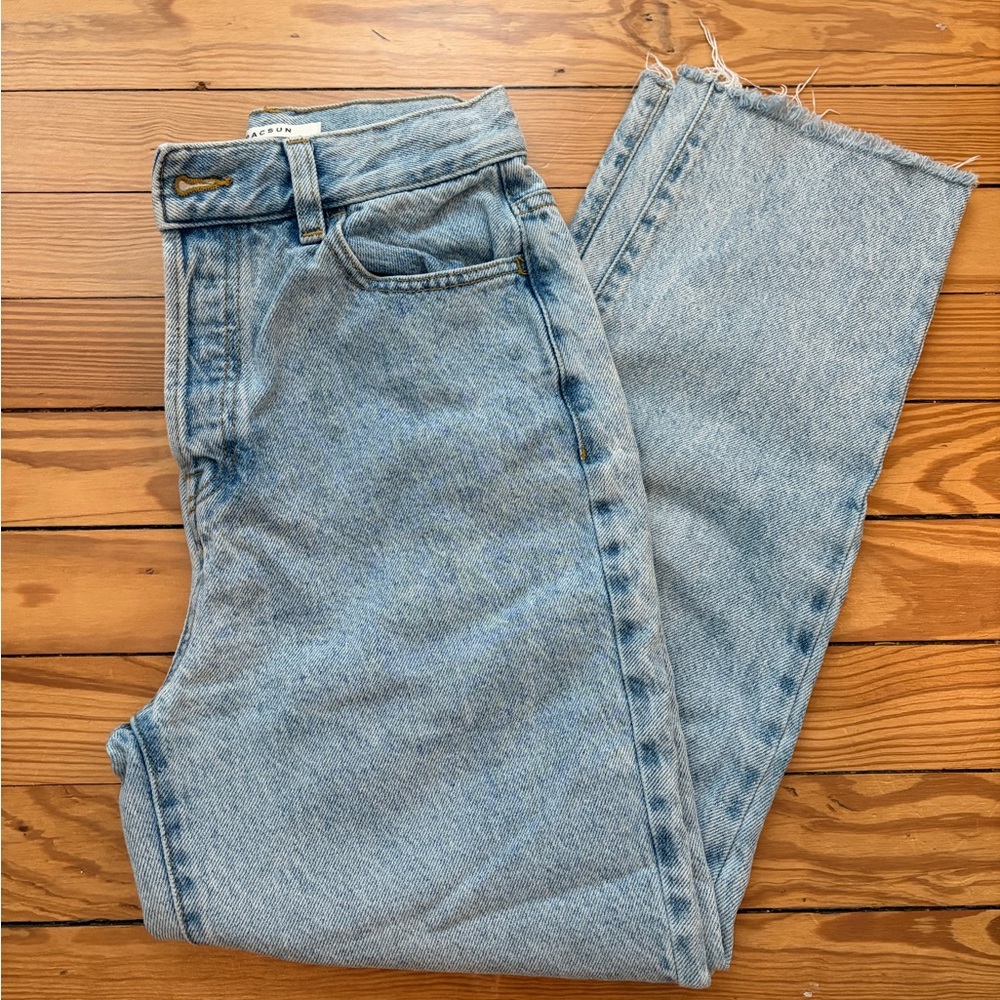 PacSun Light Blue Straight Leg Women's Jeans